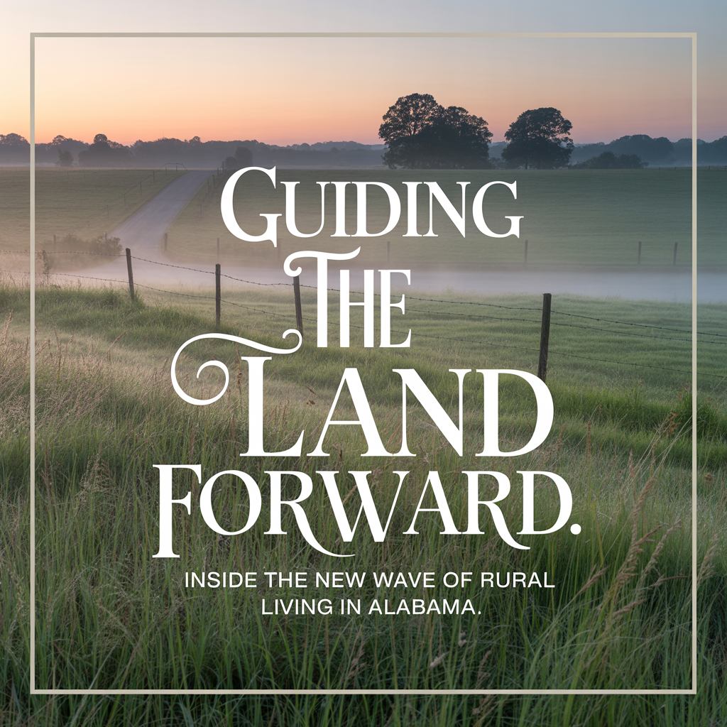 sunrise over Alabama farmland representing selling luxury homes on acreage in Alabama